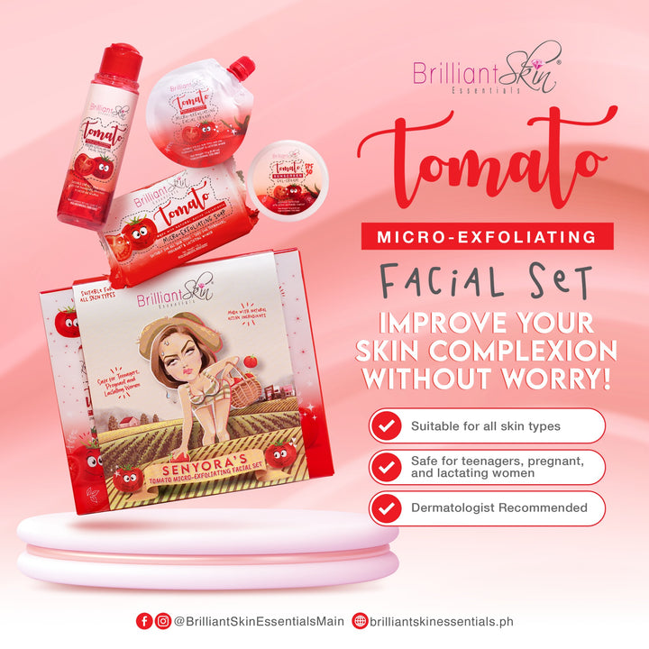 Brilliant Skin Tomato Micro-Exfoliating Facial Set - Lynne's Beauty Closet