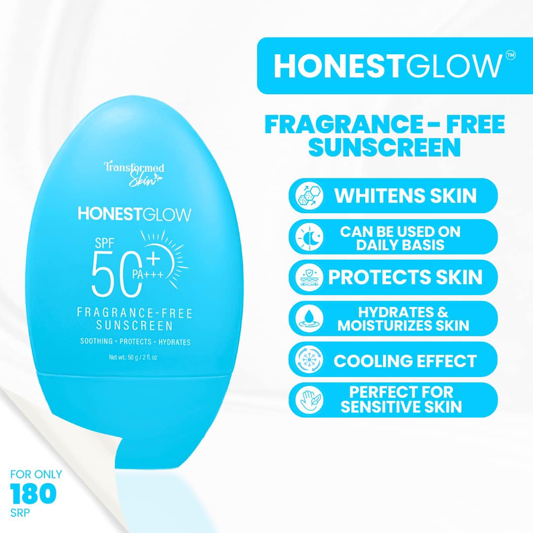 Honest Glow - Fragrance Free Sunscreen - 50g - Lynne's Beauty Closet