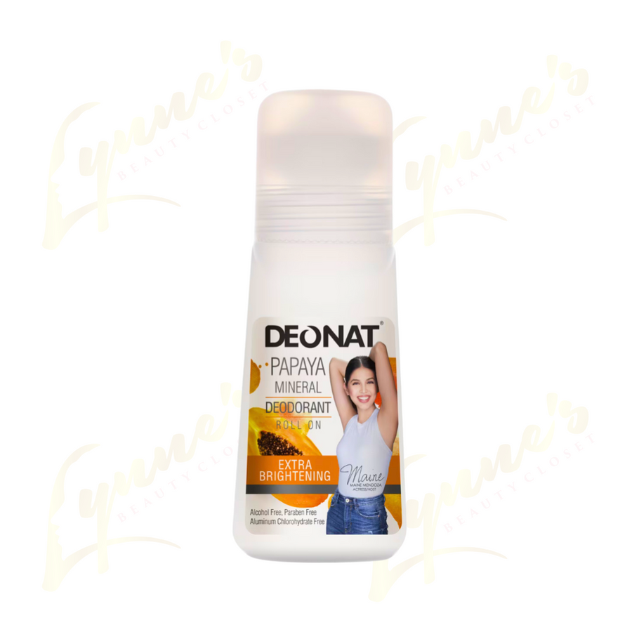 Deonat - Papaya Mineral Deodorant Roll On - 65mL - Lynne's Beauty Closet
