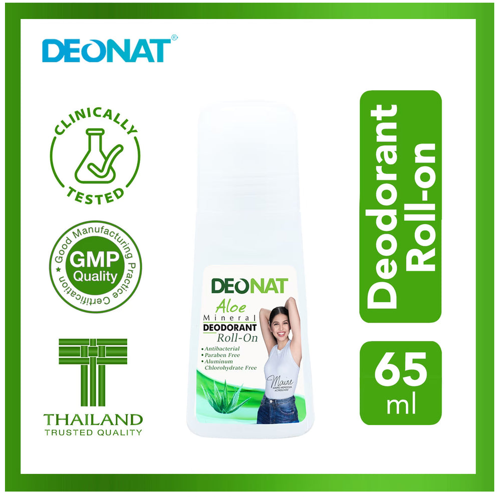 Deonat - Aloe Mineral Deodorant Roll On - 65mL - Lynne's Beauty Closet