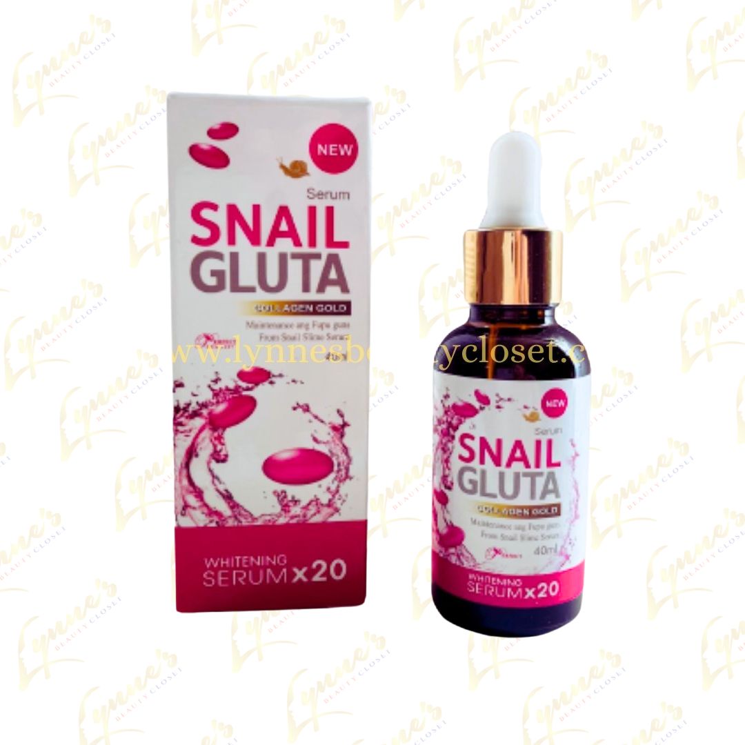 Snail Gluta Collagen Gold x20 Whitening Serum 40ml - Lynne's Beauty Closet