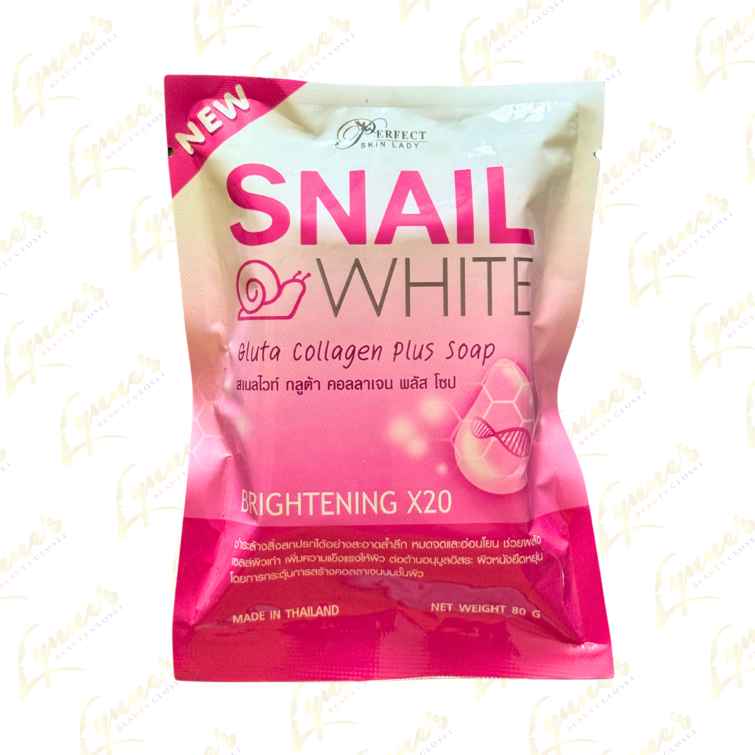 Perfect Skin Lady - Snail White Gluta Collagen Plus Soap Brightening x20 - 80g - Lynne's Beauty Closet