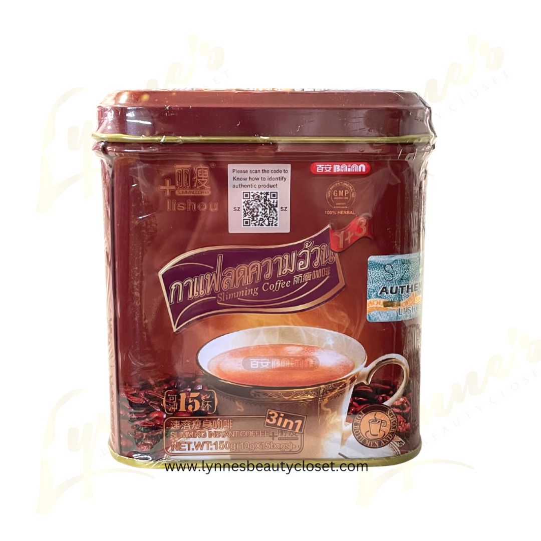 Lishou - Coffee - 1 Can (15 sachet) - Lynne's Beauty Closet