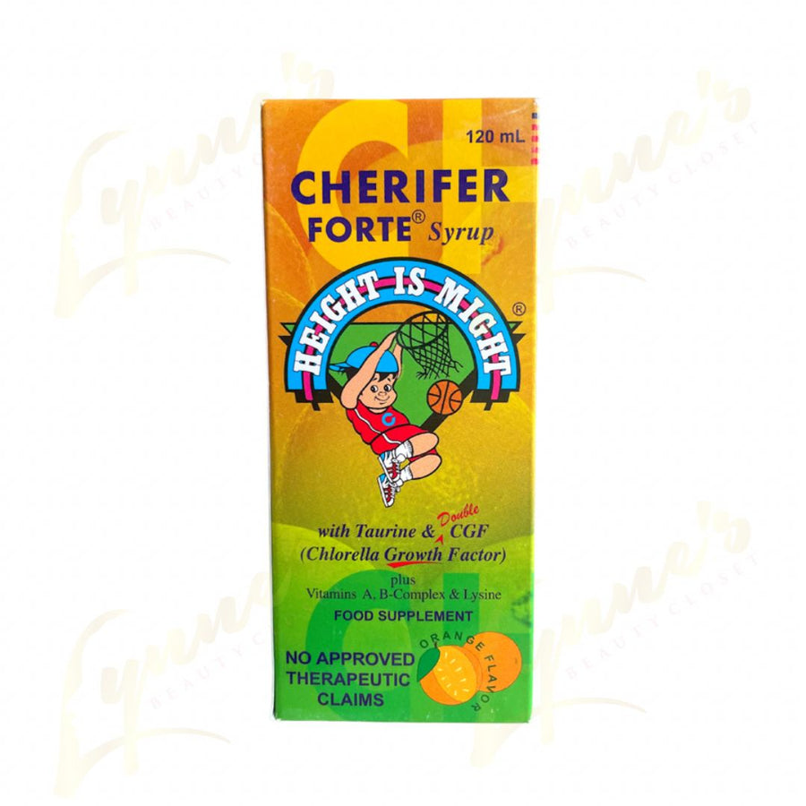 Cherifer Forte Syrup - with Taurine & Double Chlorella Growth Factor - 120mL - Lynne's Beauty Closet