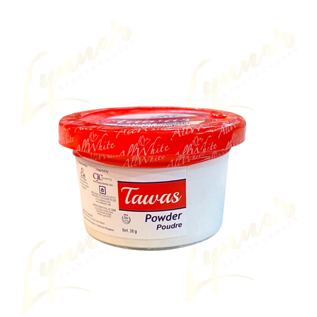 All White - Tawas Powder - 38g - Lynne's Beauty Closet