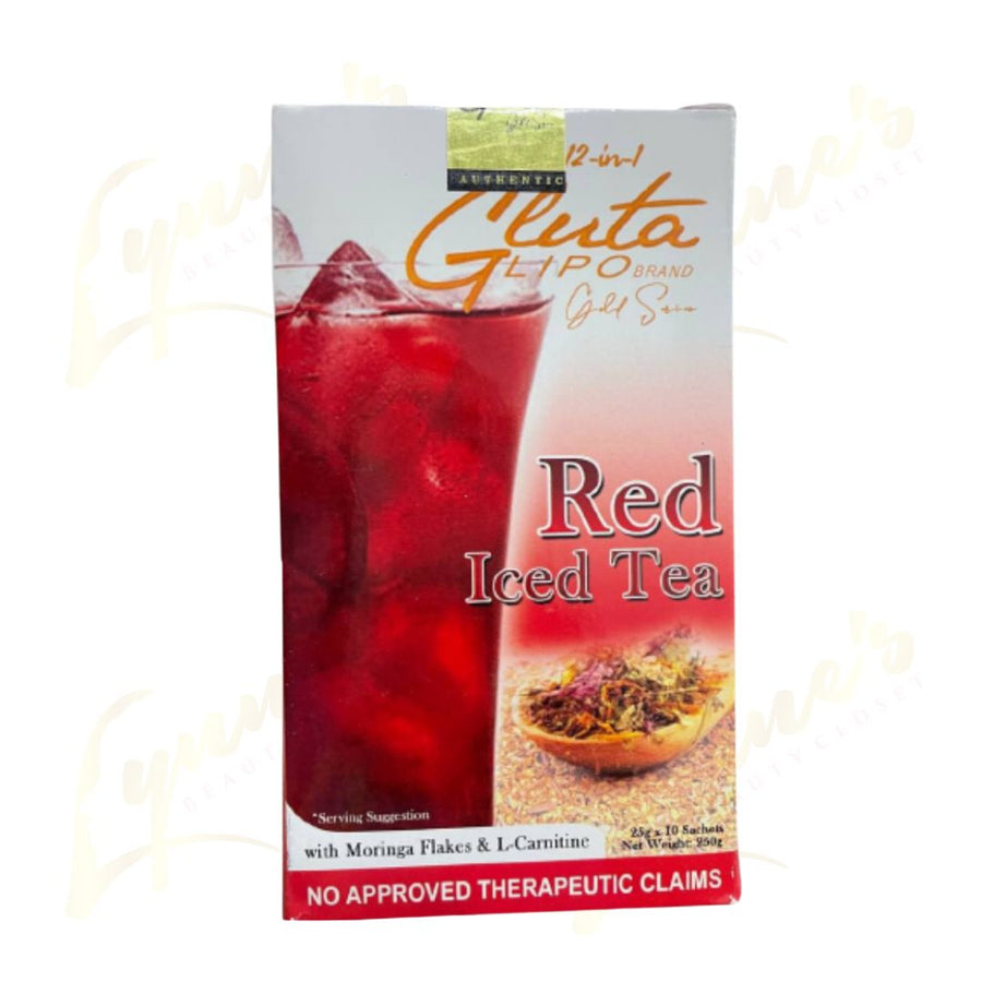 Gluta Lipo Red Iced Tea - 10 Sachet - Lynne's Beauty Closet