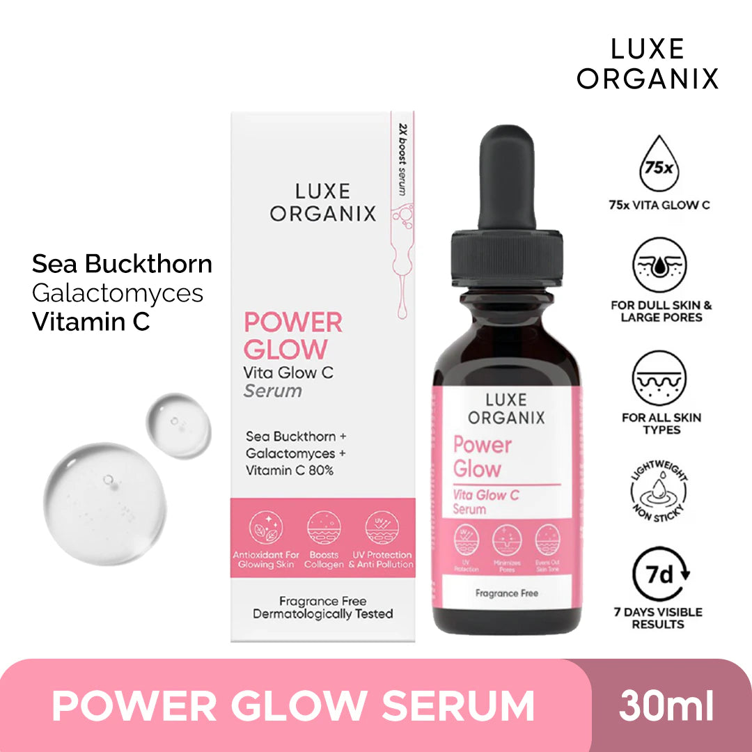 Luxe Organix - Power Glow Vita Glow C Serum - 30mL - Lynne's Beauty Closet