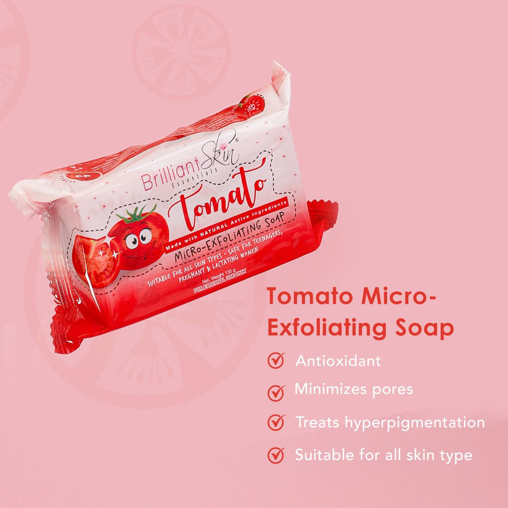 Brilliant Skin Tomato Micro-Exfoliating Soap - 135g - Lynne's Beauty Closet