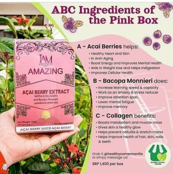 I AM Worldwide Amazing Acai Berry Extract with Collagen - 150g - Lynne's Beauty Closet