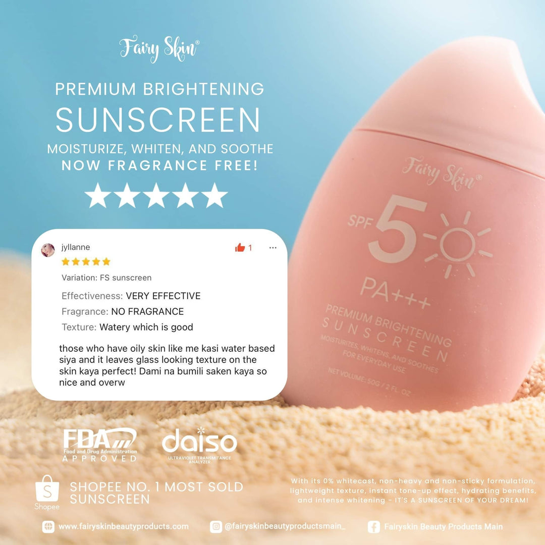 Fairy Skin - Premium Brightening Sunscreen - 50g - Lynne's Beauty Closet