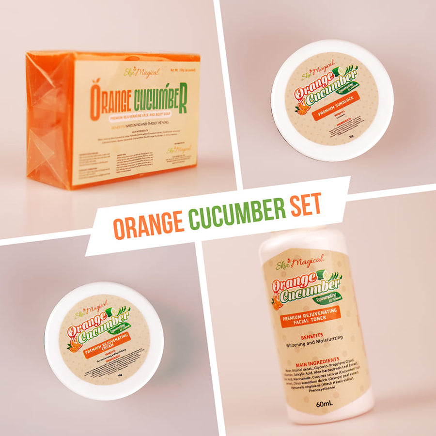 Skin Magical - Orange Cucumber Whitening and Anti-aging Rejuvenating Set - Lynne's Beauty Closet