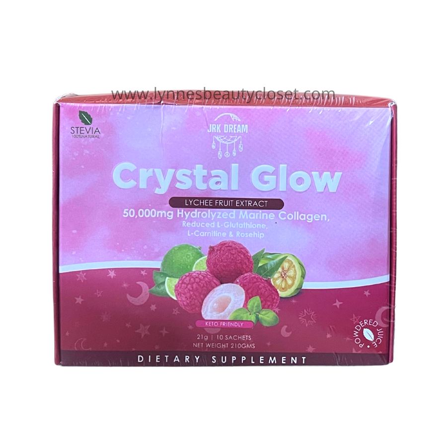 Crystal Glow - Lychee Fruit Extract Collagen Juice Drink - 10x21g - Lynne's Beauty Closet