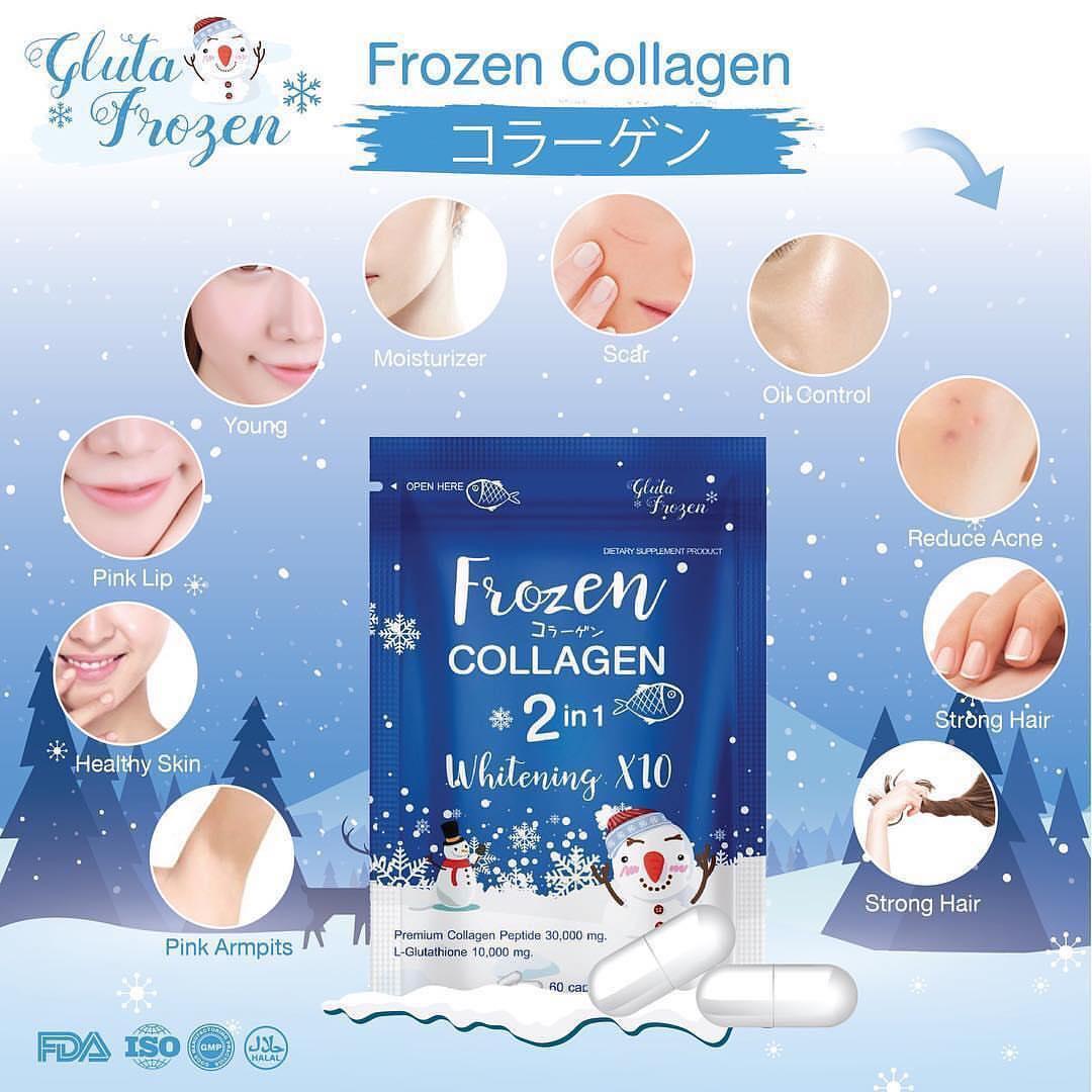 Frozen Collagen 2 in 1 Whitening Capsule (BLUE) - Lynne's Beauty Closet