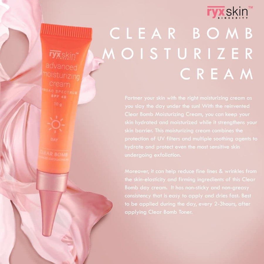 RyxSkin Clear Bomb Advanced Moisturizing Cream - 10g - Lynne's Beauty Closet