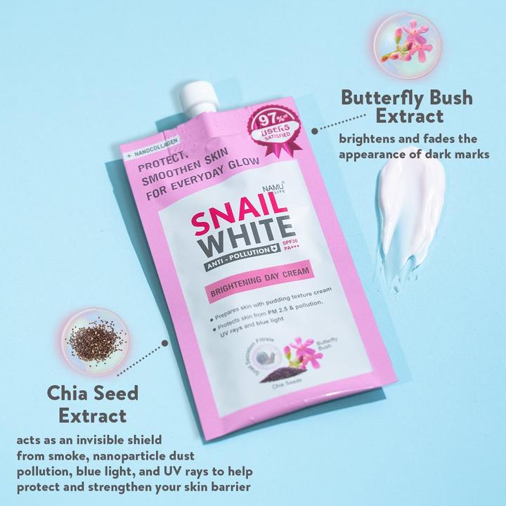 Snail White Brightening Day Cream SPF30 - 7g - Lynne's Beauty Closet