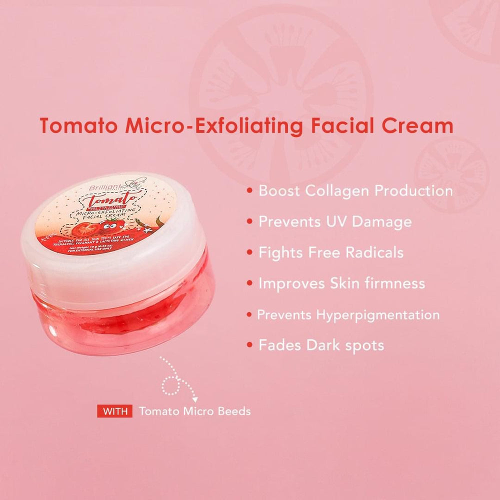 Brilliant Skin Tomato Micro-Exfoliating Facial Cream - Lynne's Beauty Closet