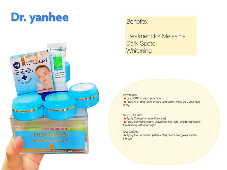 Dr. Yanhee Facial Whitening Cream Set (5in1) - Lynne's Beauty Closet