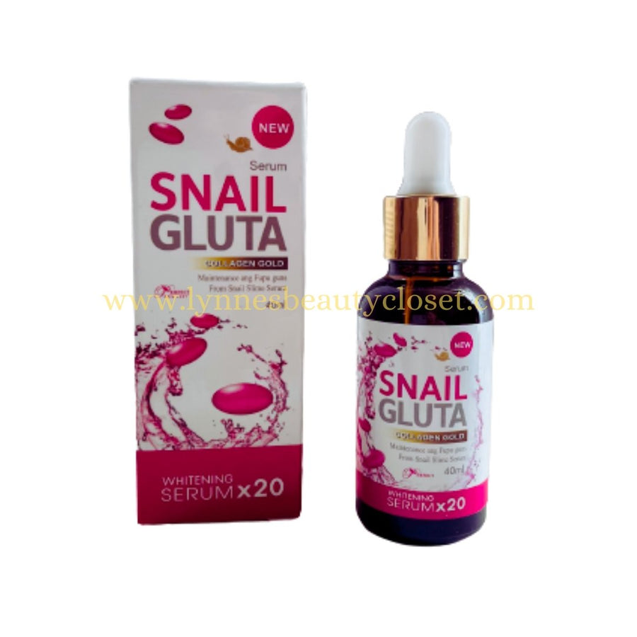 Snail Gluta Collagen Gold x20 Whitening Serum 40ml - Lynne's Beauty Closet