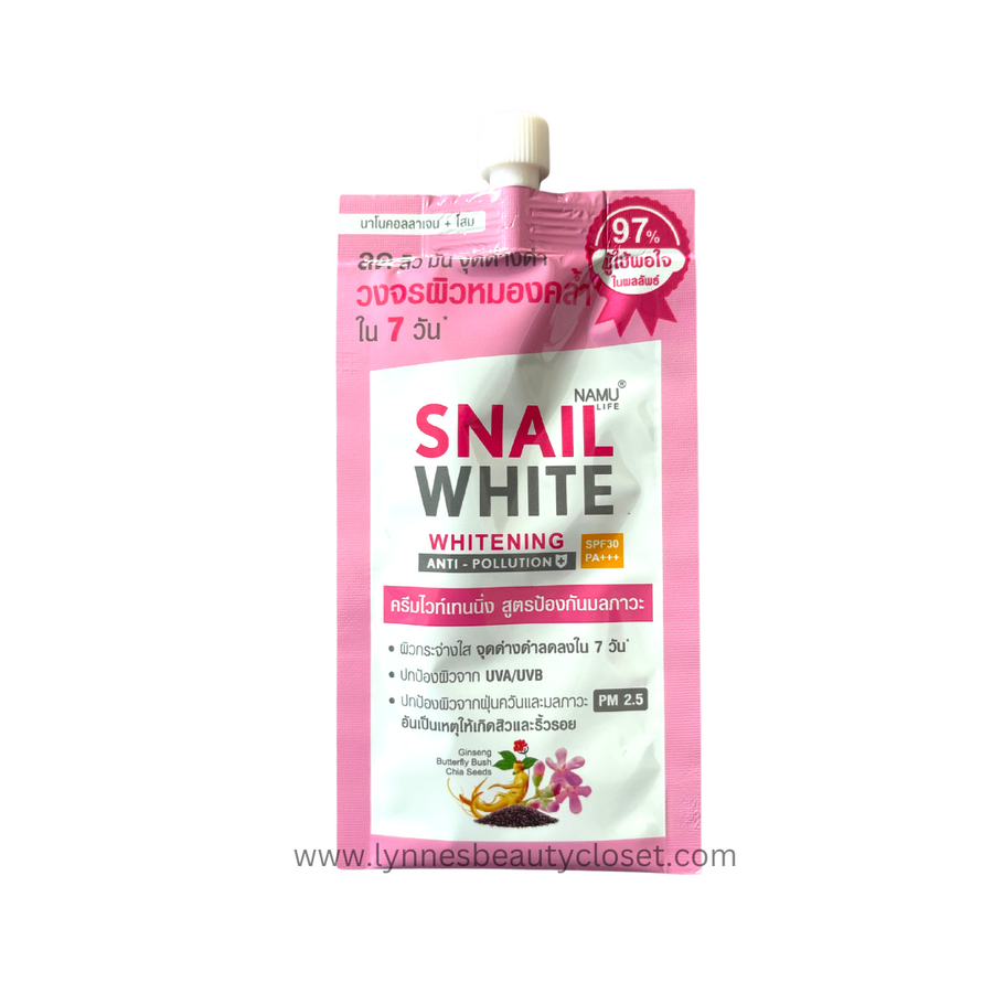 Namu Life - Snail White Brightening Day Cream SPF30 - 7g - Lynne's Beauty Closet
