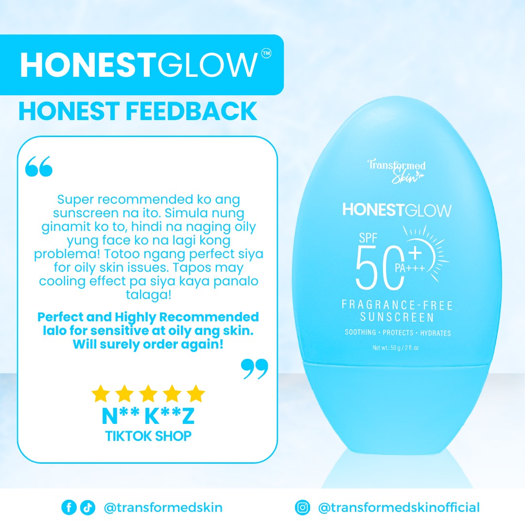 Honest Glow - Fragrance Free Sunscreen - 50g - Lynne's Beauty Closet