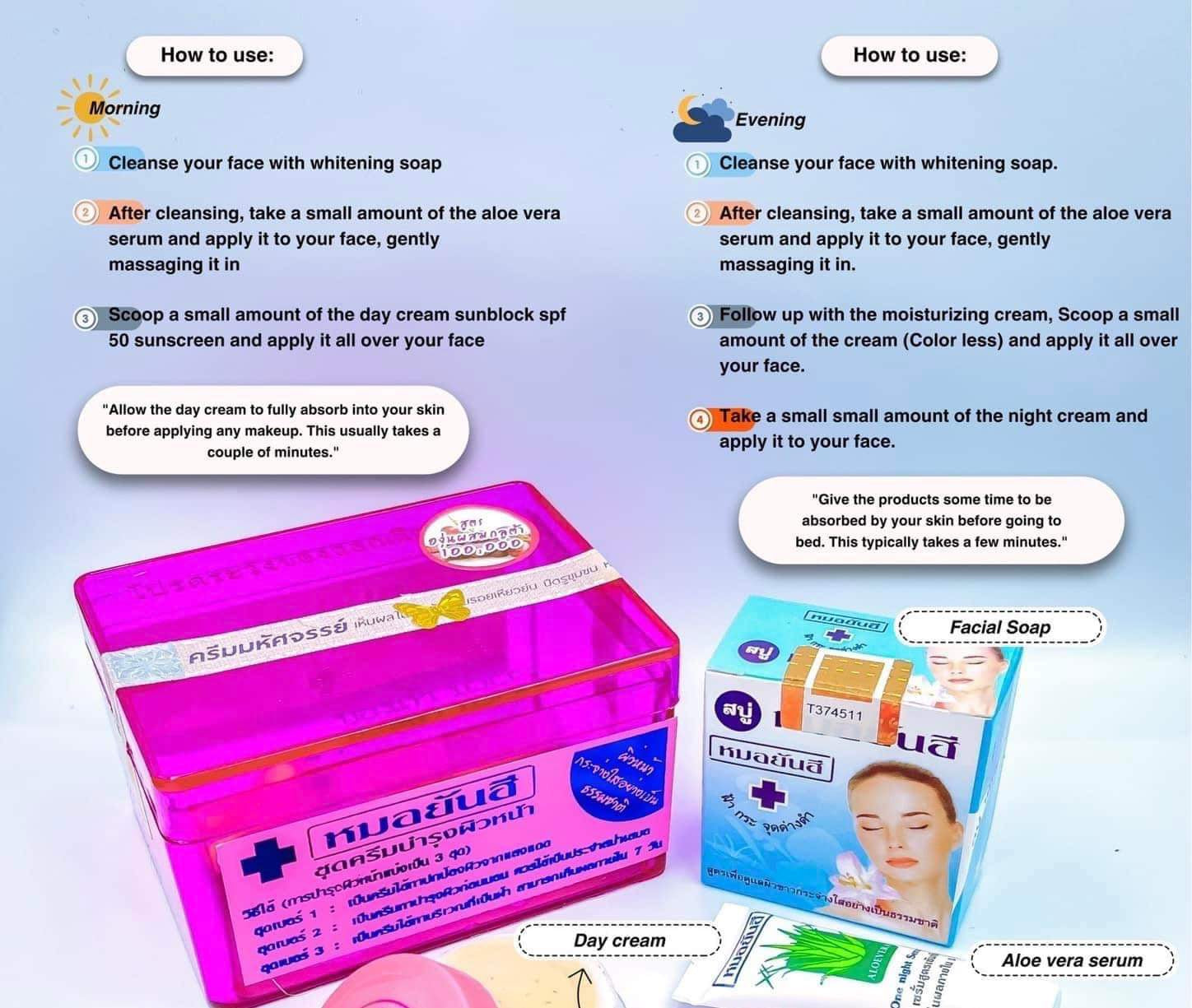 Dr. Yanhee - Facial Whitening Cream Set (5in1) – Lynne's