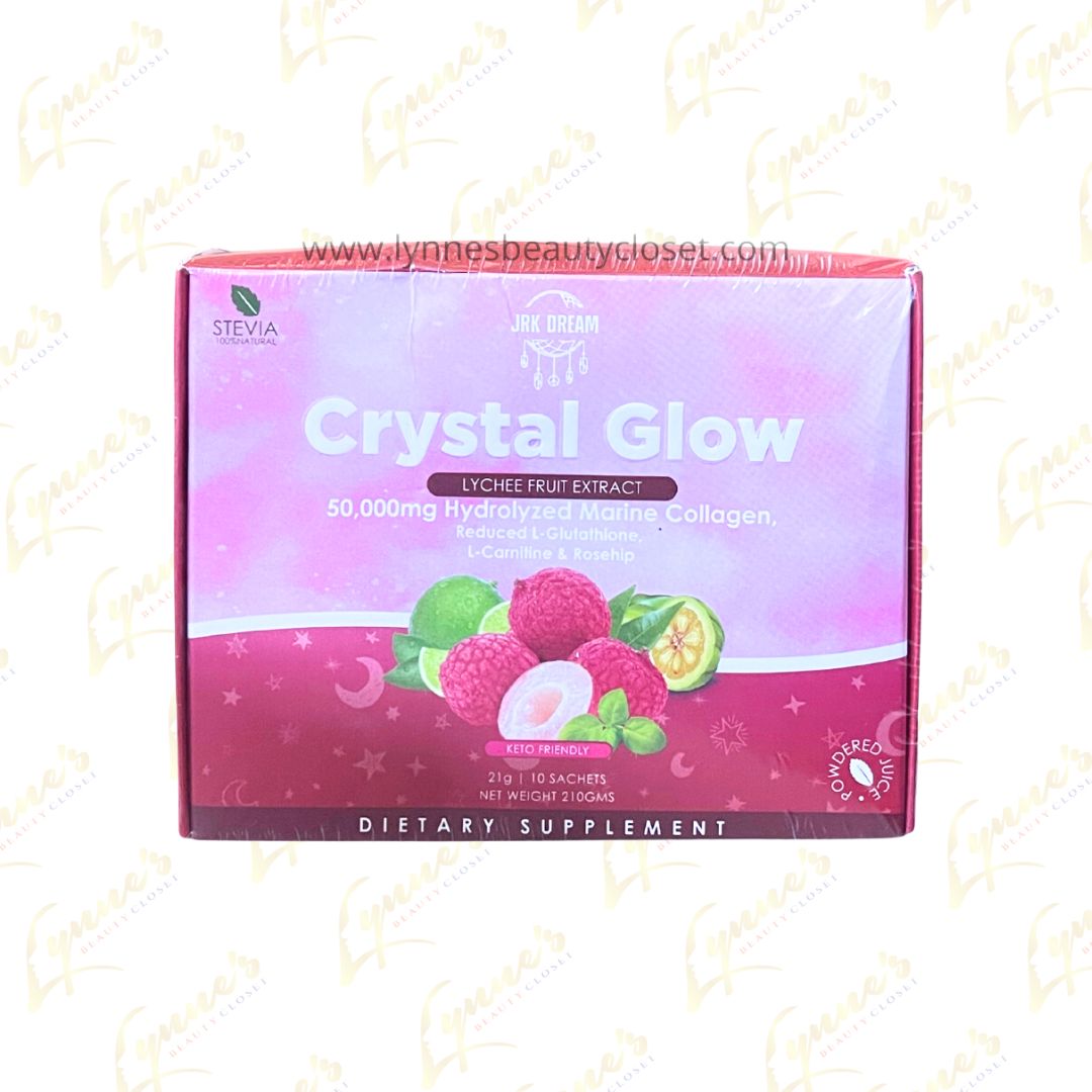 Crystal Glow - Lychee Fruit Extract Collagen Juice Drink - 10x21g - Lynne's Beauty Closet