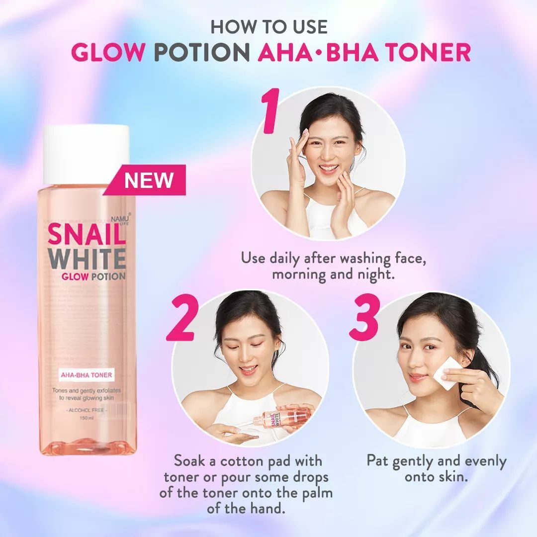 Namu Life - Snail White Glow Potion Toner - 150mL - Lynne's Beauty Closet