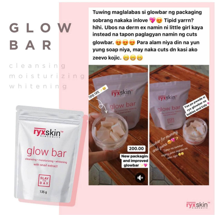 RyxSkin Glow Bar - 135g - Lynne's Beauty Closet