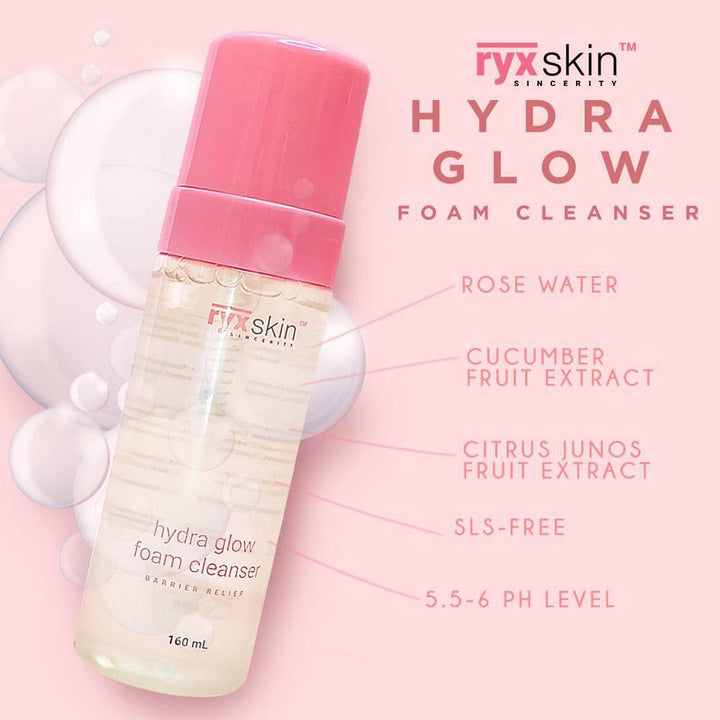 RyxSkin Hydra Glow Foam Cleanser - 160mL - Lynne's Beauty Closet