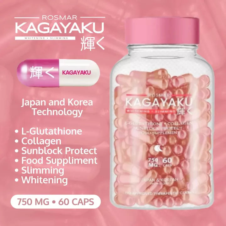 Rosmar Kagayaku - Gluthatione - 60 caps - Lynne's Beauty Closet