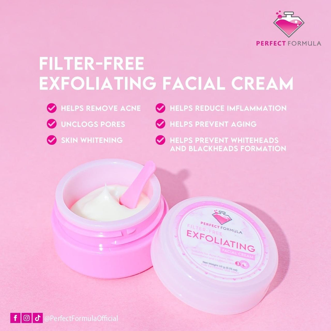 Perfect Formula Filter-Free Exfoliating Facial Cream 10g - Lynne's Beauty Closet
