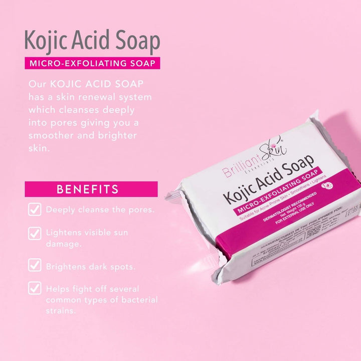 Brilliant Skin Kojic Acid Soap - 135g - Lynne's Beauty Closet