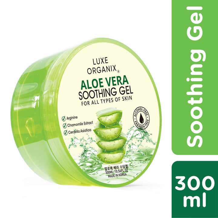 Luxe Organix Aloe Vera Soothing Gel - 300mL - Lynne's Beauty Closet